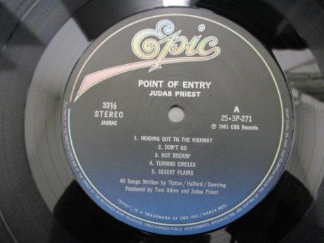 Judas Priest Point of Entry Japan Orig. LP OBI