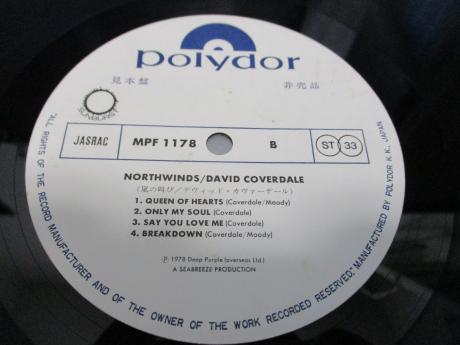 Whitesnake David Coverdale North Winds Japan PROMO LP OBI WHITE LABEL