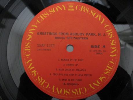 Bruce Springsteen Greetings From Asbury Park Japan LP RED OBI
