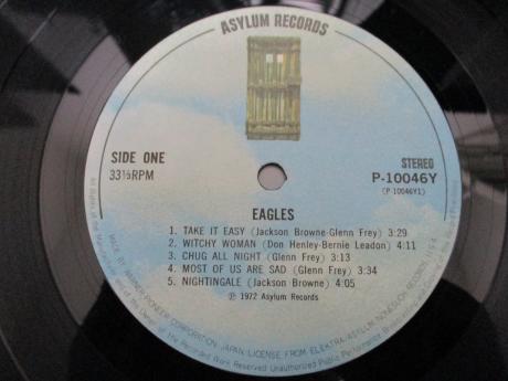 Eagles 1st Same Title Japan Rare LP BLUE OBI