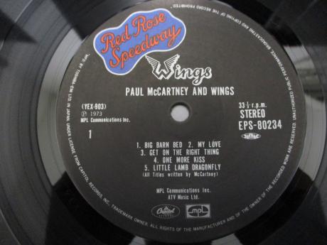 Paul McCartney & Wings Red Rose Speedway Japan LP OBI BOOKLETS
