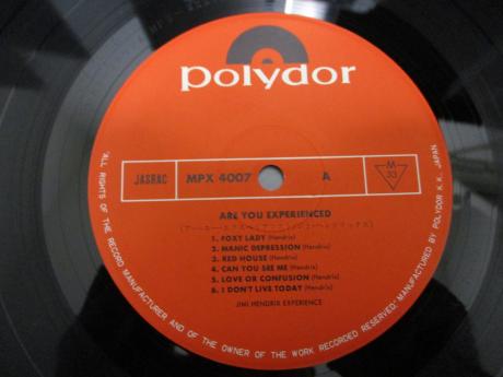 Jimi Hendrix Are You Experienced Japan Rare LP OBI