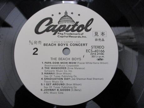Beach Boys Concert Japan PROMO LP OBI WHITE LABEL