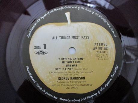 George Harrison All Things Must Pass Japan Orig. 3LP BOX RED WAX POSTER
