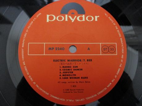 Marc Bolan T.REX Electric Warrior Japan Early LP Orange OBI