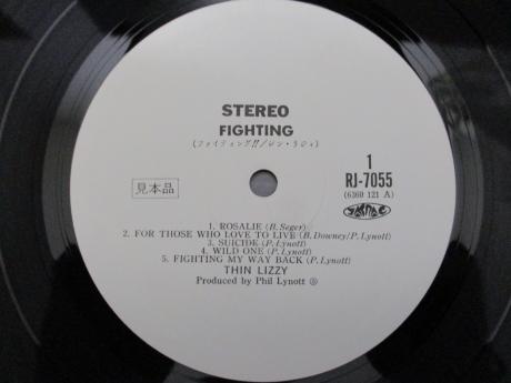 Thin Lizzy Fighting Japan Orig. PROMO LP OBI WHITE LABEL
