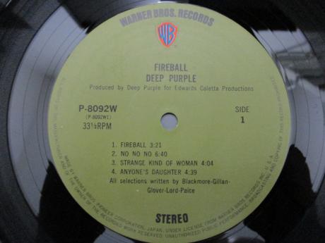 Deep Purple Fireball Japan Orig. LP 2OBI