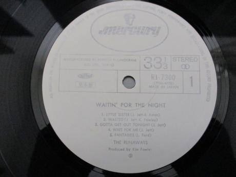 Runaways Waitin’ For the Night Japan Orig. PROMO LP OBI WHITE LABEL
