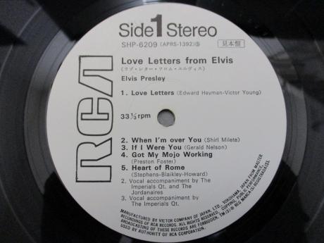 Elvis Presley Love Letters Japan PROMO LP OBI G/F