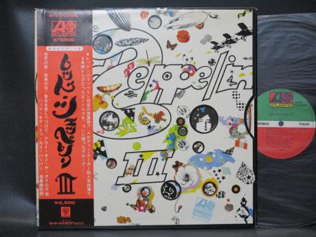 Led Zeppelin 3rd III Japan Rare LP OBI BIG POSTER