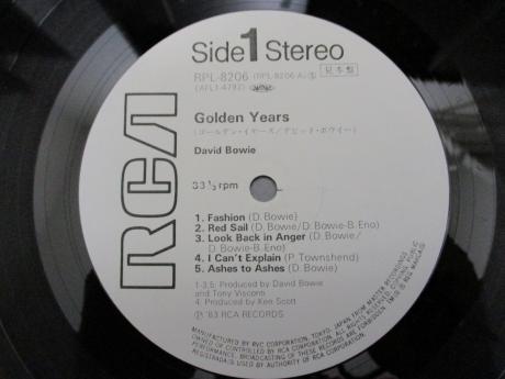 David Bowie Golden Years Japan PROMO LP OBI WHITE LABEL