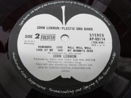 John Lennon & Plastic Ono Band S/T Japan Orig. LP OBI RED WAX