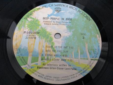 Deep Purple In Rock Japan Rare LP OBI 10108W