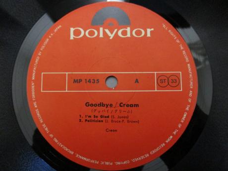 Cream Goodbye Japan Early Press LP OBI G/F w/BOOKLET