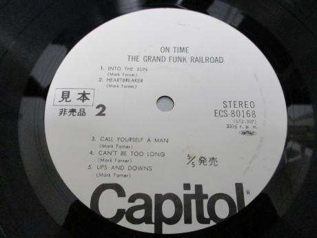 Grand Funk Railroad On Time Japan TOUR ED PROMO LP OBI WHITE LABEL
