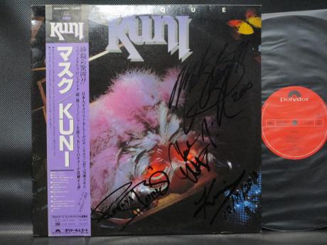 Kuni Masque Japan LP OBI AUTOGRAPH Frankie Banali Mark Slaughter