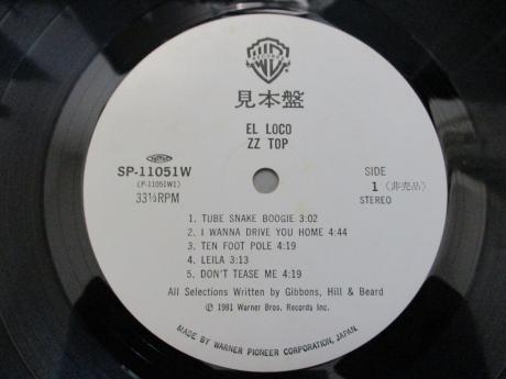ZZ TOP El Loco Japan Orig. PROMO LP WHITE LABEL