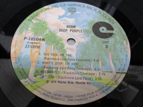 Deep Purple Burn Japan Rare LP OBI INSERT