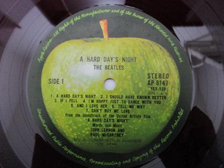 Beatles A Hard Day's Night Japan Apple 1st Press LP DIF RED WAX