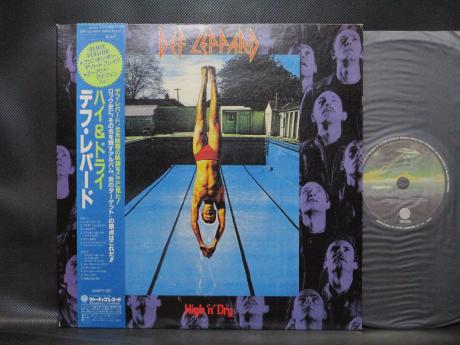 Def Leppard High ‘N’ Dry Japan Rare LP BLUE OBI