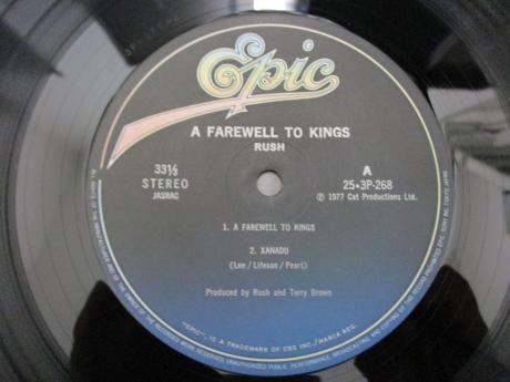 Backwood Records : RUSH A Farewell to Kings Japan Rare LP OBI 