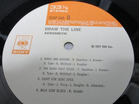 Aerosmith Draw the Line Japan Orig. LP OBI