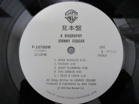 Mellencamp Johnny Cougar A Biography Japan Orig. PROMO LP OBI
