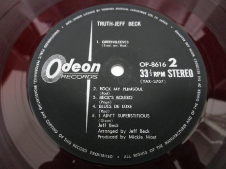Jeff Beck Truth Japan Orig. LP DIF RED WAX