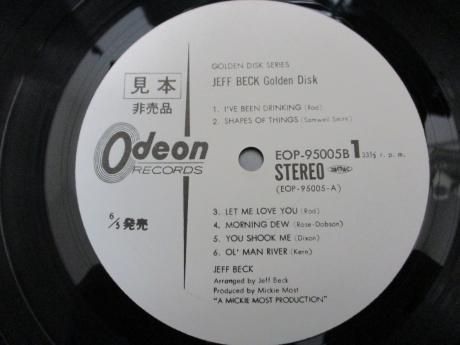 Jeff Beck Golden Disk Japan PROMO 2LP OBI WHITE LABELS