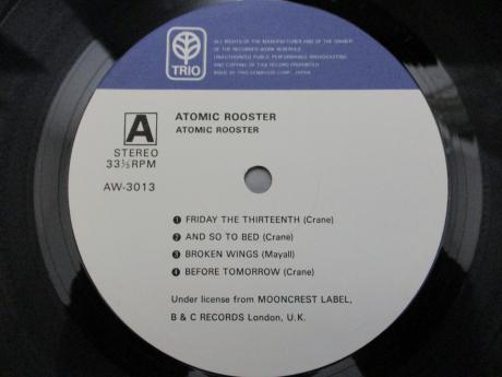Atomic Rooster 1st S/T Same Title Japan Rare LP OBI