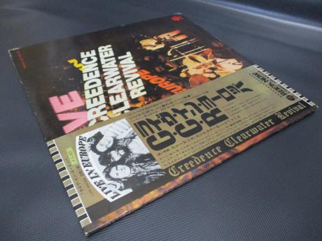 CCR Creedence Clearwater Revival Live in Europe Japan Orig. 2LP OBI POSTER