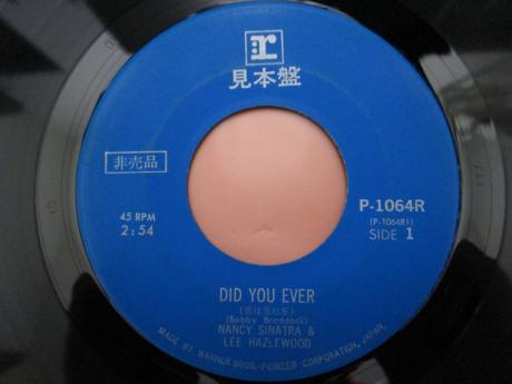 Nancy Sinatra & Lee Hezlewood Did You Ever Japan PROMO 7" PS