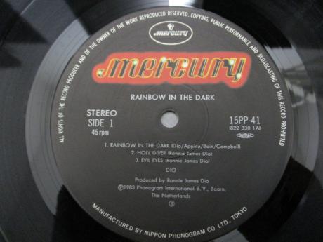 DIO Rainbow In The Dark Japan Orig. 5 Track 12” OBI