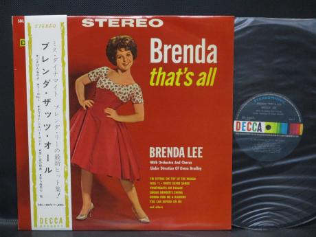 Brenda Lee That's All Japan Orig. LP OBI F/B COVER