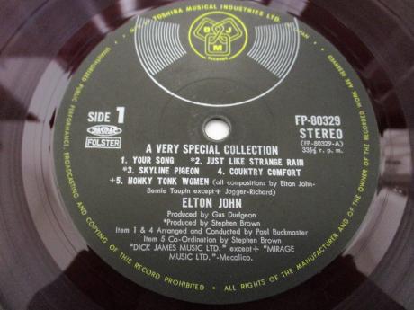 Elton John A Very Special Collection Japan TOUR ONLY LP RED WAX