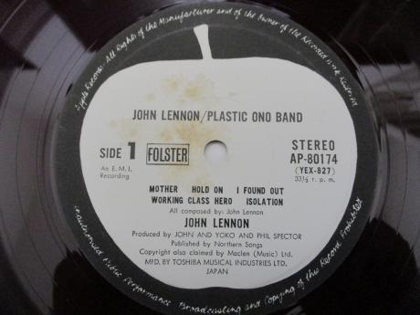 John Lennon & Plastic Ono Band S/T Japan Orig. LP OBI RED WAX
