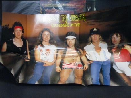 Iron Maiden Somewhere in Time Japan Orig. LP EP + POSTER