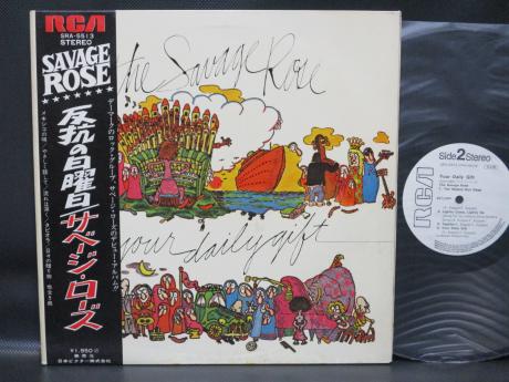 Savage Rose Your Daily Gift Japan PROMO LP OBI G/F WHITE LABEL