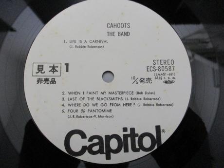 The Band Cahoots Japan PROMO LP OBI WHITE LABEL