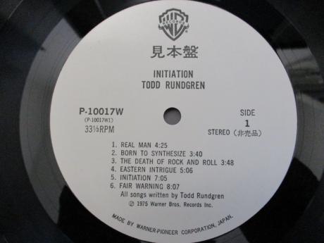 Todd Rundgren Initiation Japan PROMO LP OBI WHITE LABEL