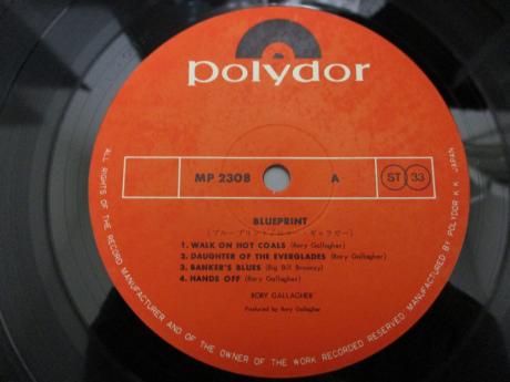 Rory Gallagher Blueprint Japan Early Press LP OBI