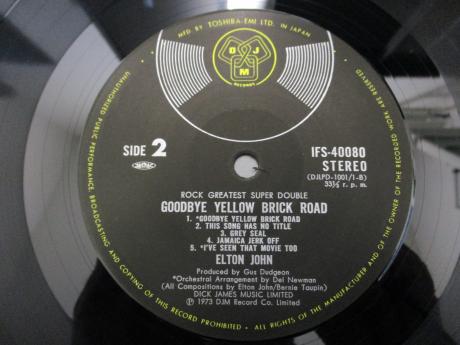 Elton John Goodbye Yellow Brick Road Japan Rare 2LP OBI