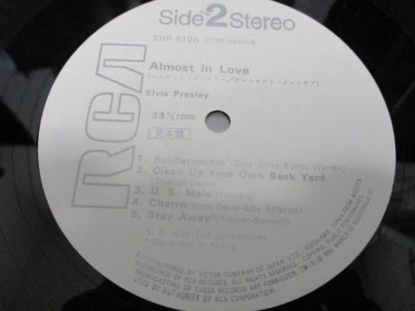 Elvis Presley Almost in Love Japan Orig. PROMO LP G/F WHITE LABEL