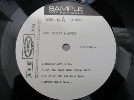 Jeff Beck Bogert & Appice S/T Japan Orig. PROMO LP OBI WHITE LABEL