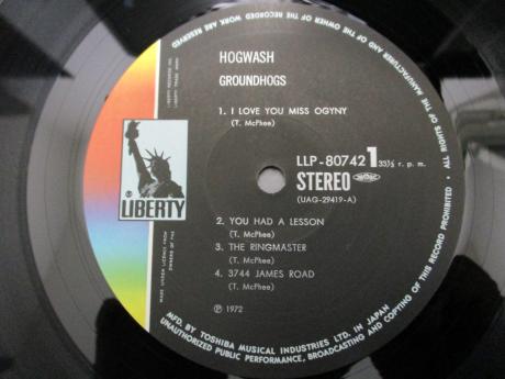 Groundhogs Hogwash Japan Orig. LP INSERT