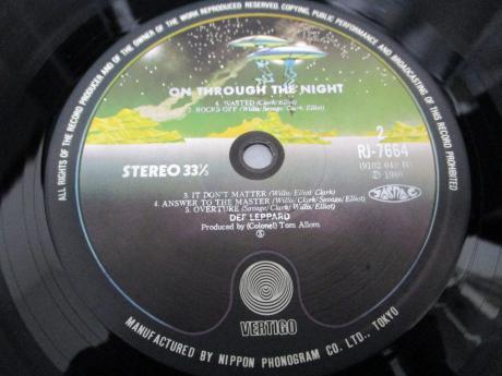 Def Leppard On Through the Night Japan Orig. LP OBI