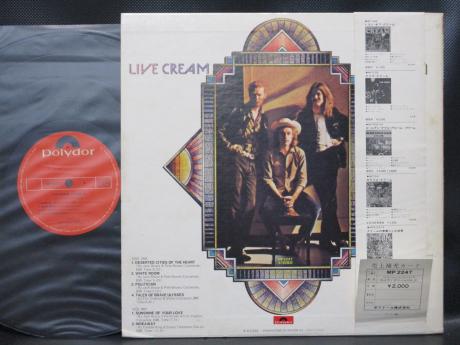Cream Live Cream Volume II Japan Orig. LP OBI INSERT