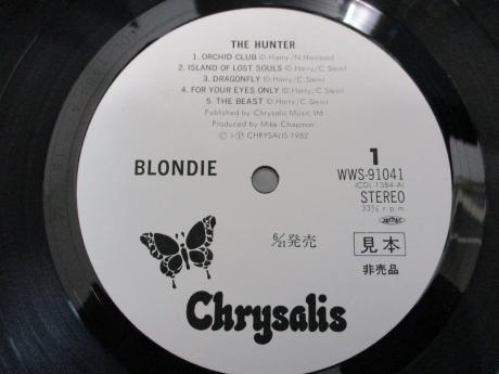 Blondie The Hunter Japan Orig. PROMO LP OBI WHITE LABEL