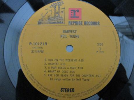 Neil Young Harvest Japan Rare LP OBI INSERT