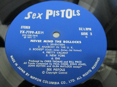 Backwood Records : Sex Pistols Never Mind the Bollocks